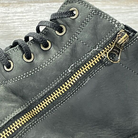 Timberland men's district Back Leather Zip Up Ankle Boots Size 12 - Picture 10 of 12